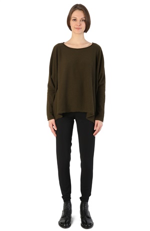 OVERSIZE CASHMERE SWEATER MILITARY