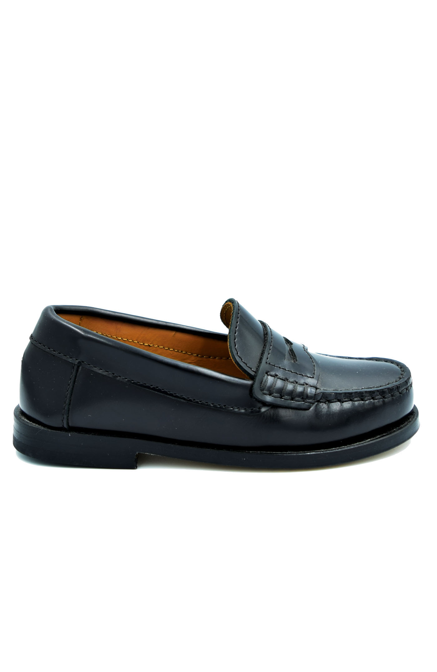 Goodyear welted penny loafers in black polished calf VENDOR